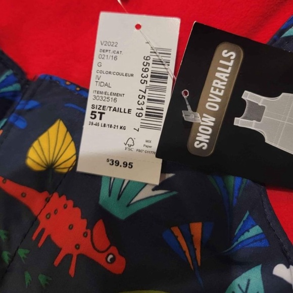 Children’s place snowsuit with matching hat and mittens  size 5t new with tags. - Picture 4 of 7